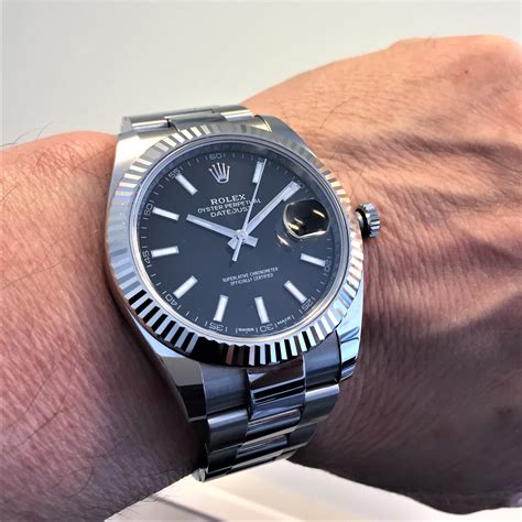 rolex datejust herren schwarzes zifferblatt